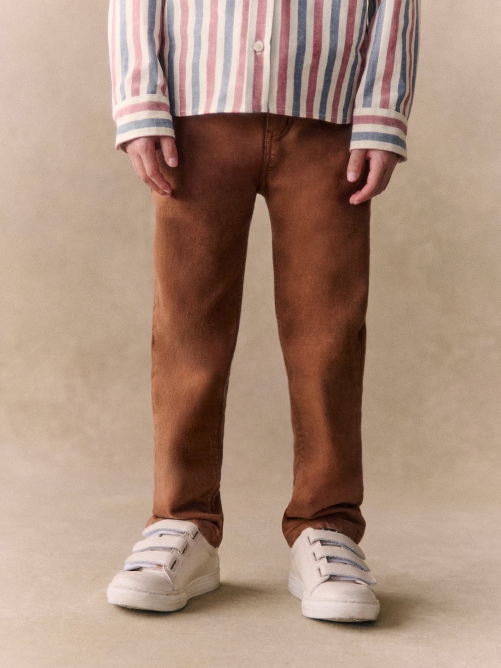 Petit Sezane boys Leo trousers size 8 new; no tag in COFFEE